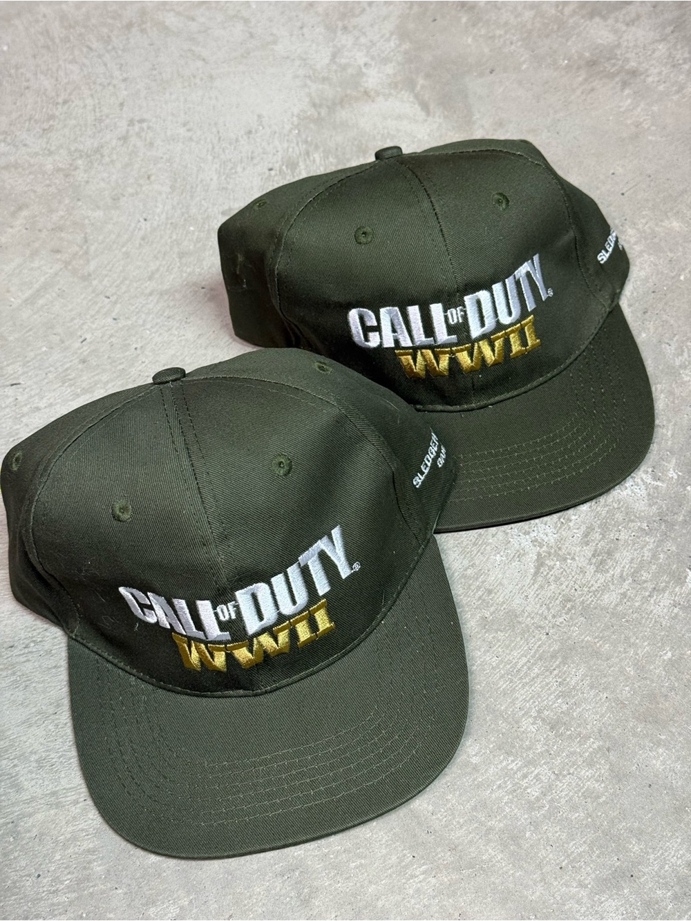 COD WWII Olive Green Baseball Cap - Branded Gaming Hat